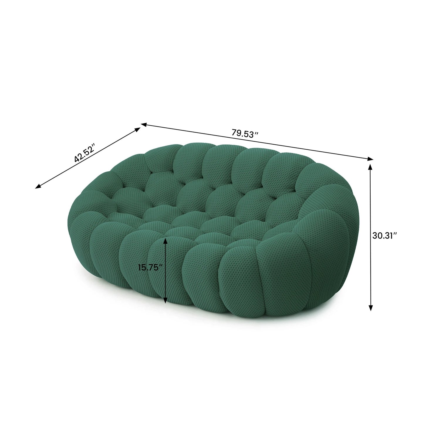 Sdorens Curved Boneless Sofa